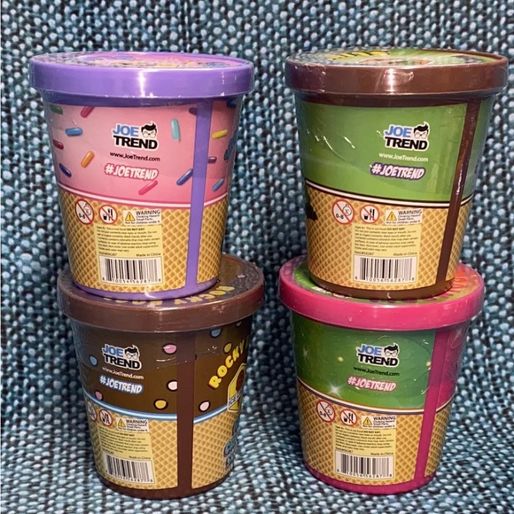 Joe Trend Ice Cream SLIME Scented Mix-In Sprinkles Bears Chocolate Chip FUN 4pk - Picture 8 of 8